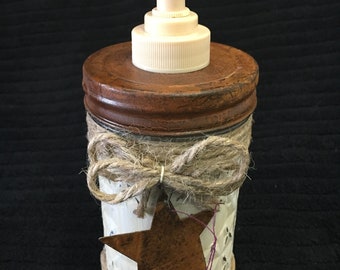 Chalk Painted Jelly Jar