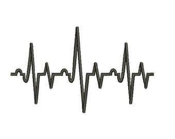 29 Sizes Heart Beat HeartBeat Nurse Embroidery Fill Mini Design Machine Instant Download Digital File EN2161F3