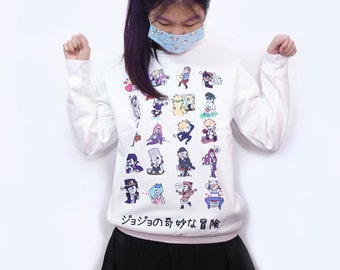 Jojo's Bizarre Adventure crossover LINE Sticker James series Fashion White T-shirt/Sweater!
