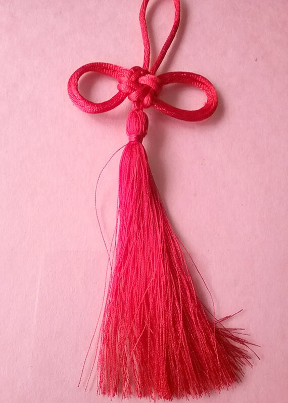 Decorative Chinese / Japanese Lucky Ribbon Knot Bookmark