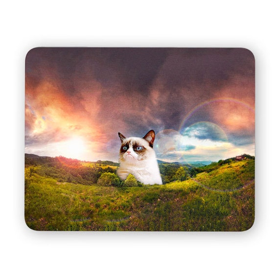 Grumpy cat funny desk mouse pad meme mouse pad comptuer