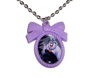Ursula Necklace, Disney Cameo Necklace