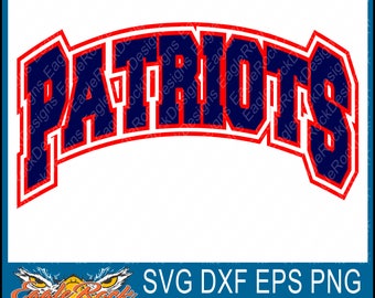 Patriots| SVG| DXF| EPS| Png| Cut File| Patriot Mascot| Football| Vector File| Silhouette| Cricut| Instant Download