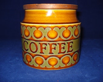Hornsea coffee jar bronte pattern