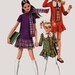 ON SALE Vintage 1960s Girls MOD Dropped Waist Mini Dress with Dog Earred Collar and Scarf Sewing Pattern Simplicity 9534 Size 7