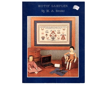 Cross Stitch Sampler Leaflet, Motif Sampler Cross Stitch Pattern, Samplers, Cross Stitch Sampler, Samplers, Cross Stitch, NewYorkTreasures