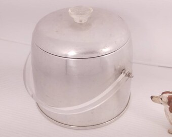 Vintage Kromex Ice Bucket, Retro Ice Bucket, Enduringly Beautiful Aluminum, Vintage Barware, Retro Kitchenware, Vintage Ice Bucket