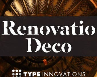 New Renovatio Deco decorative font