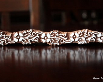 Textile Stamp, Pottery Stamp, Indian Wood Stamp, Tjaps, Blockprint Stamp, Printing Stamp Blocks- Delicate Floral Border