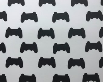 Black Video Game Controller Confetti - Video Game Confetti - Video Game Birthday Party - Video Game Groom’s Party - Video Game Decorations