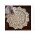 Crochet Doily Cream – 10” Diameter – Round Lace Doily – Crochet Table Topper – Centerpiece –Textured Doily 3D - Gift Idea.
