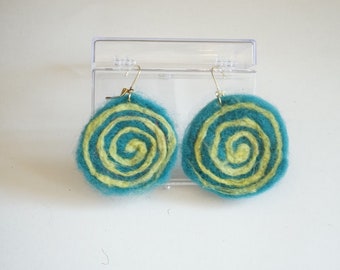 Teal & Lime Green Spiral