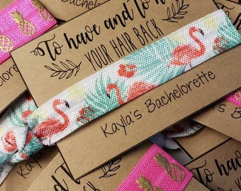 Bachelorette Party Favors / To Have & To Hold Your Hair Back /Bachelorette Party /Elastic Hair Tie / Creaseless Hair Tie