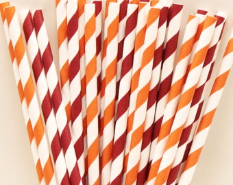 Paper Straws, Virginia Tech Team Colors Party Straws Mix, Hokies, Tailgate, Drinks, College, Football, Team Colors, Sports Night, Super Bowl