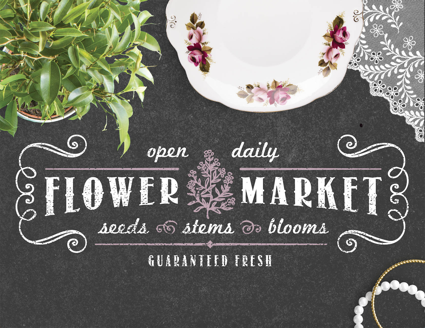 Download Flower Market SVG PNG Cricut Silhouette Digital Cut File