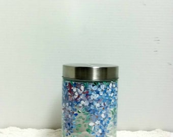 Kitchen Canister, Canister Jar, Glass Canister, Storage Jar, Kitchen Storage, Glass Jar, Kitchen Organize, Kitchen Jar, Hand Painted Design
