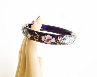 Vintage Bangle Bracelet, Blue Cloisonne Bracelet, Fine Costume Jewelry, Jewelry Accessories, Asian Jewelry, Dressy Casual Bracelet