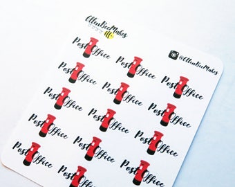 Post Office (Hand Lettering Effect) Stickers