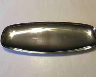 Metal Tray With Atomic Starburst Pattern