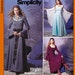 Renaissance Maiden Sewing Pattern Simplicity 9891 Sizes 14-16-18-20 Susan Narnia Archery