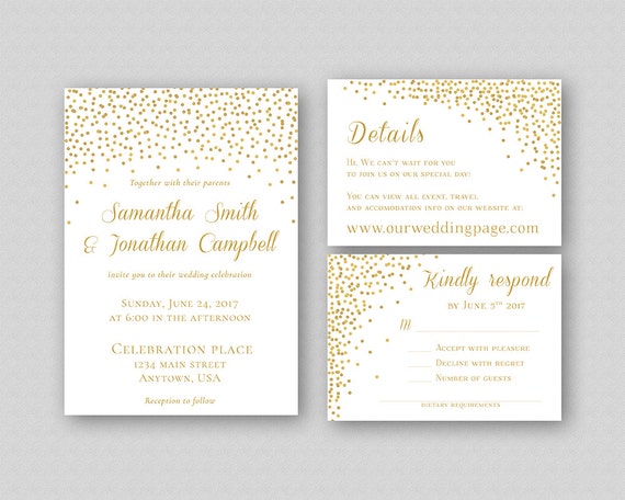 Glitter Invitation Template 5