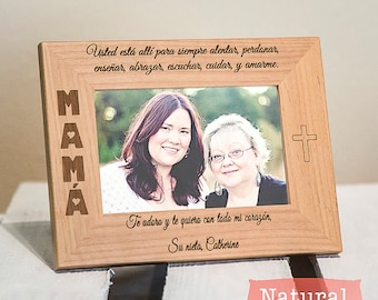 Personalized Picture Frame for Mom - Spanish Picture Frame - Christmas Gift for Mom - Mother's Day Gift for Mom - Present for Mom