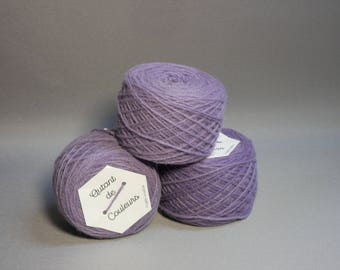 Purple Merino, naturally hand dyed wool