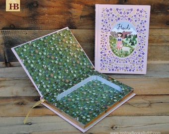 Hollow Book Safe - Heidi - Leather Bound