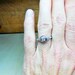 Art Deco Engagement Ring .20ct Diamond Unique Engagement Ring