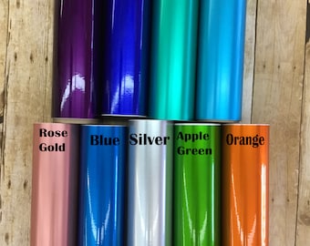 Polished Metal Permanent Vinyl, Adhesive Vinyl, Decal vinyl, Window Decal, Crafts, Sign Vinyl