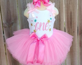Twinkle Twinkle Little Star Custom First Second Third Birthday Tutu Outfit Free Personalization
