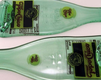 Topo Chico - Melted Glass Bottle – Collector’s Item! - Topo Chico Gift - Topo Chico - Art Gift - Unique Gift - Spoon Rest - Mexico