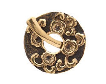 SAKI Bronze Sakura Toggle Clasp 33mm