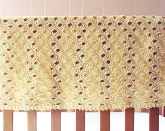 CROCHET PATTERN Baby Blanket Easy Afghan NEWBORN Car Seat Stroller Build An Arch