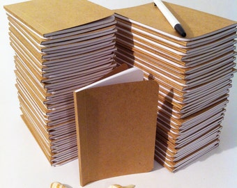 Bulk Plain Notebooks, Handmade Tiny Pocket Large Journals, Personalized Journal, Mini Diaries, Jotters, Blank Books, Kraft Paper Notebook