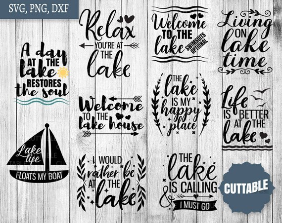 Download Lake SVG Bundle lake house svg pack cut files 10 lake sign