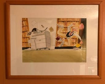 A Mouse Darted original gouache painting
