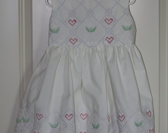 Size 4T Handmade Vintage Sweetheart Dress