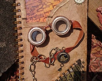 Badlands steampunk A5 lined notebook