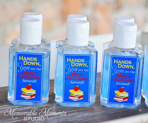INSTANT DOWNLOAD Printable Hand Sanitizer Labels Hands Down