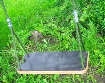 Wood swing , swing for siblings both kids and adults, baum shaukel, adjustable length ropes, tree swing, rope swing, oscilacion