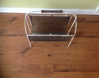 Vintage Metal Magazine Holder