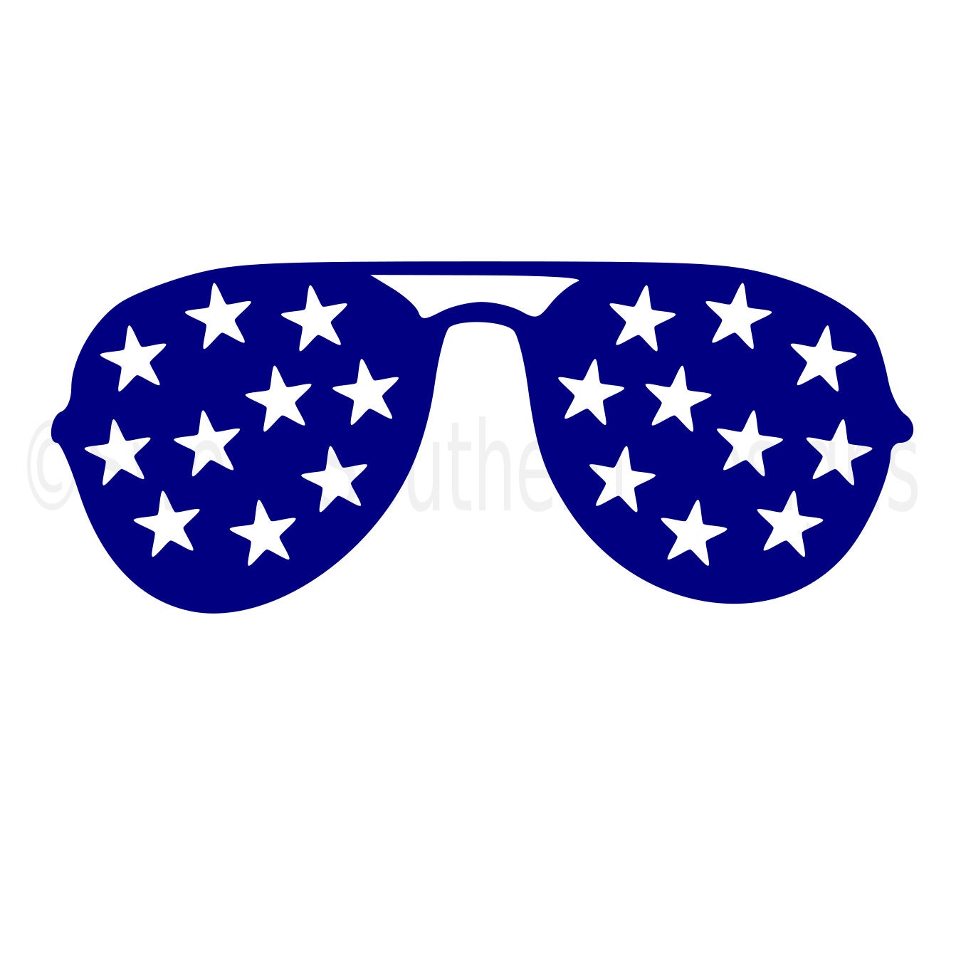 Download Sunglasses with stars fourth of July SVG instant download