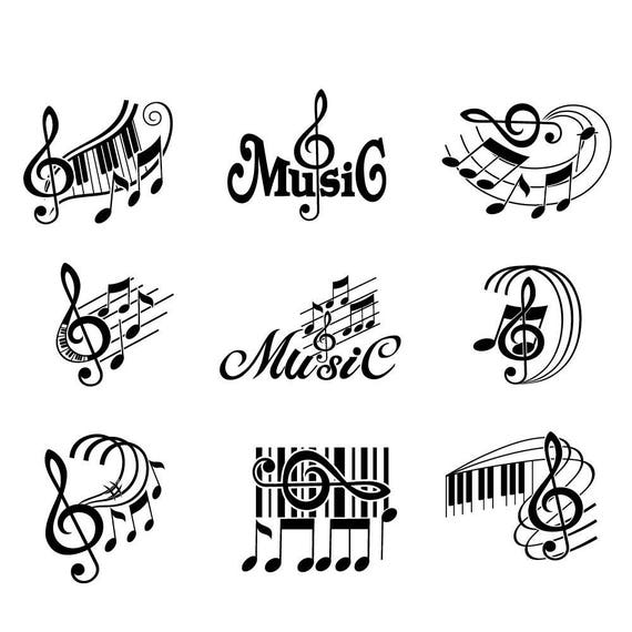 Download Music svg Musical Notes svg Treble Clef svg Musical staff