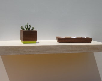 Floating shelves - Modern Shelves - Wall Shelf - Book Shelf - Wood Shelf - set of 2