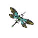 Dragonfly Pendant , Peridot Crystal Pendant , Silver Dragonfly Pendant