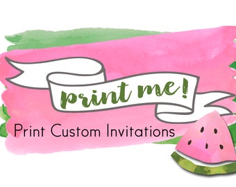 Print Custom Invitations