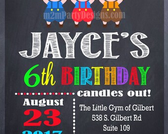 Three Little Pigs Invitation Big Bad Wold Invite Birthday Invitation Printable Digital