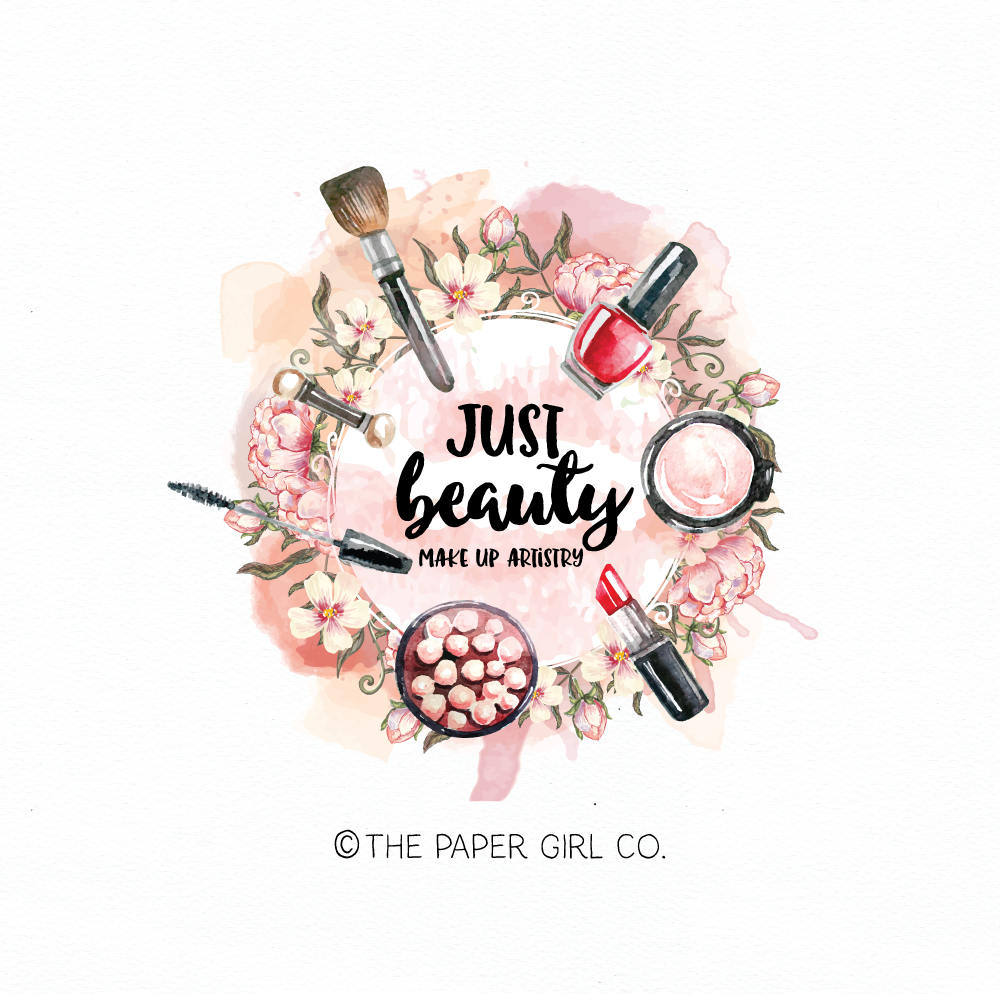 makeup logo beauty logo cosmetics logo makeup artist logo