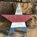 Red White And Blue Rustic Wood Stars Pallet Wood Wall Decor Primative Decor Farmhouse Style Home Decor